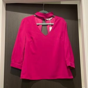 Pink V-Neck Trina Turk Top